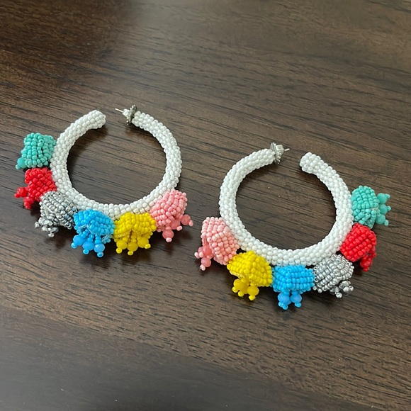 Sachin + Babi beaded hoop earrings - Picture 2 of 4
